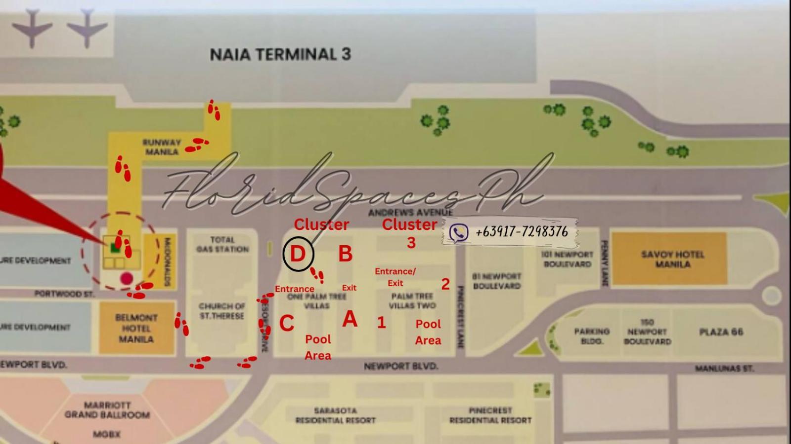 One Palm Tree Villas Condominium - Studio 2Nd Fl With Balcony - Across Terminal 3 Airport Pasay Kültér fotó