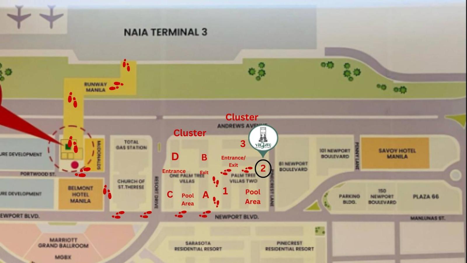 One Palm Tree Villas Condominium - Studio 2Nd Fl With Balcony - Across Terminal 3 Airport Pasay Kültér fotó